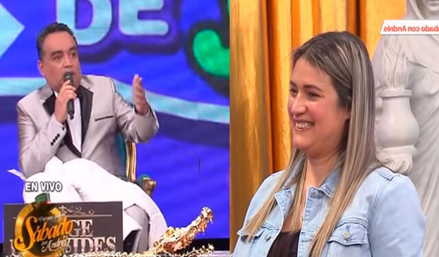 Jorge Benavides le dedicó unas palabras a su esposa por la labor que realiza en El wasap de JB. Crédito: captura Porque hoy es Sábado con Andrés