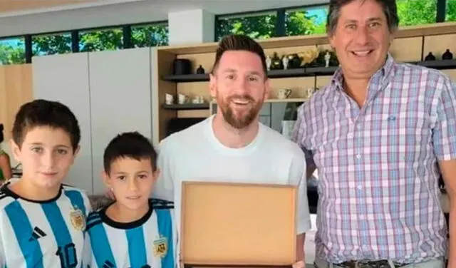 Lionel Messi fue distinguido como ciudadano ilustre de Funes. Foto: captura de Instagram