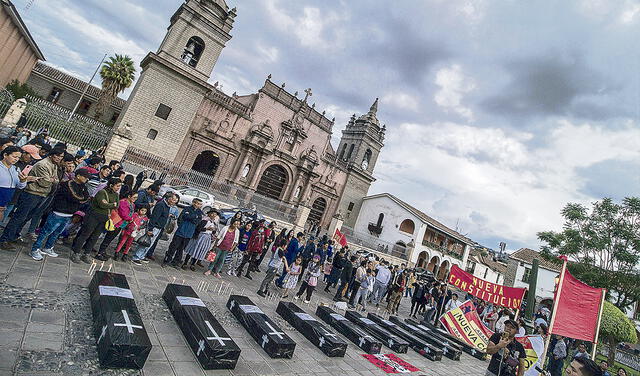 Ayacucho, protestas por vacancia.