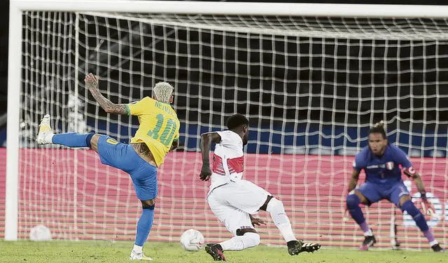 Crack. Neymar hizo un partido redondo que coronó con gol. Foto: EFE