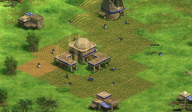 Los aldeanos en Age of Empires están diseñados para recolectar recursos, pero también pueden atacar. Foto: Microsoft