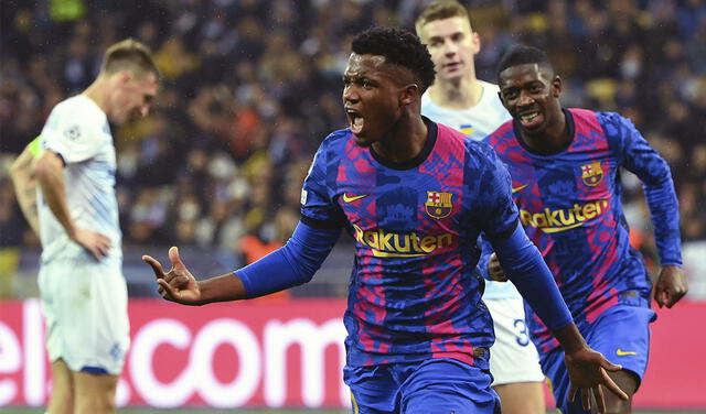 Barcelona vs Dinamo Kiev: cuanto quedó el partido por la UEFA Champions League, gol de Ansu Fati resumen goles