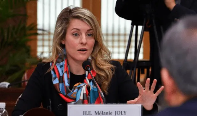 La ministra de Asuntos Exteriores de Canadá, Melanie Joly