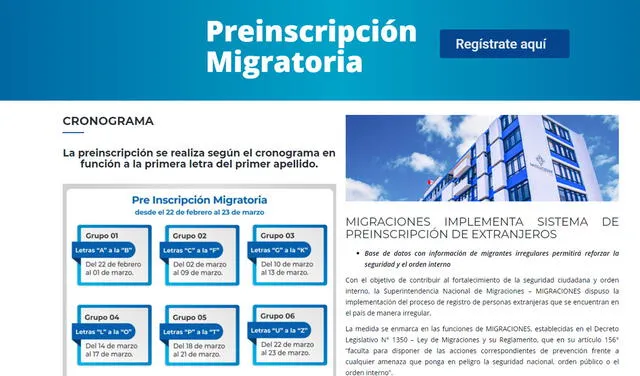 Registro de Migraciones