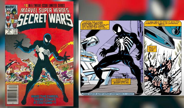 Spiderman en La saga del traje alienígena. Foto: captura de Youtube/ The Top Comic