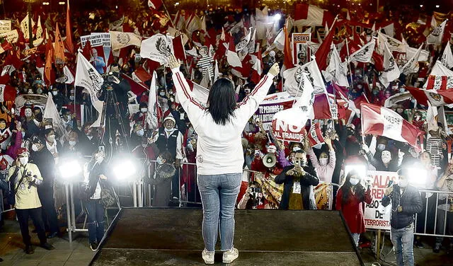 Insistencia. Keiko Fujimori se niega a reconocer su derrota. Foto: John Reyes/La República