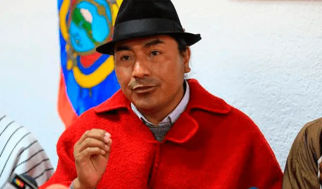 Leonidas Iza es el líder indígena de las protestas en Ecuador.