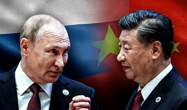 China se pronuncia tras el anuncio del presidente ruso sobre su disposición de acciones nucleares. Foto: composición LR/AFP