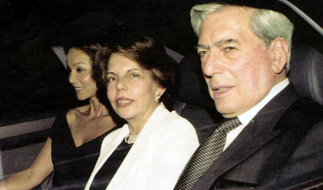 Mario Vargas Llosa, su esposa Patricia Llosa e Isabel Preysler