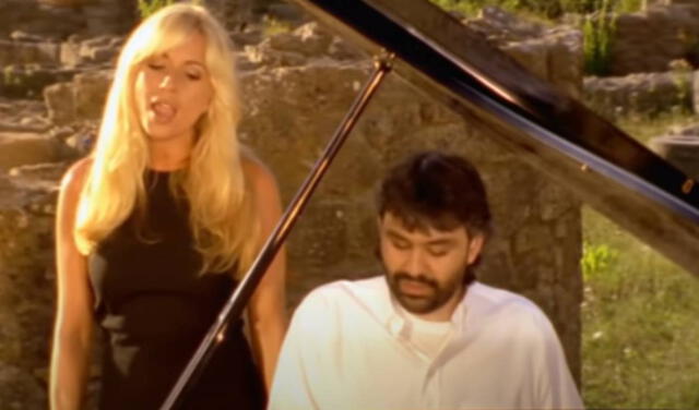 Andrea Bocelli “Vivo por ella”: cuál es el significado de la canción interpretada por el tenor italiano y Marta Sánchez. FOTO: Captura YouTube.