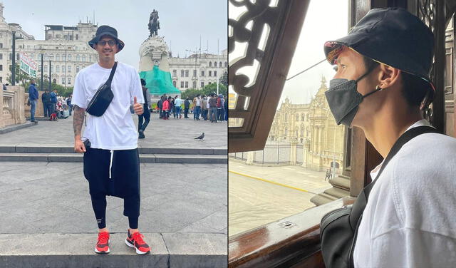 Gianluca Lapadula se paseó por el Centro de Lima previo a la Copa América