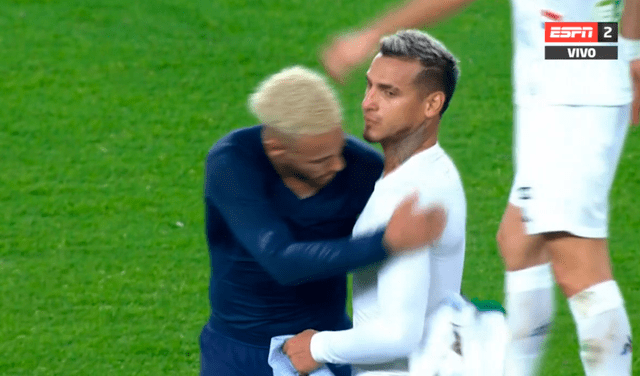 Neymar cambió camiseta con Trauco en PSG vs Saint Etienne EN VIVO por Ligue 1 Francia 2020 VIDEO