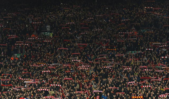 Los hinchas del Liverpool en Anfield le brindarán su aliento a Cristiano Ronaldo. Foto: AFP