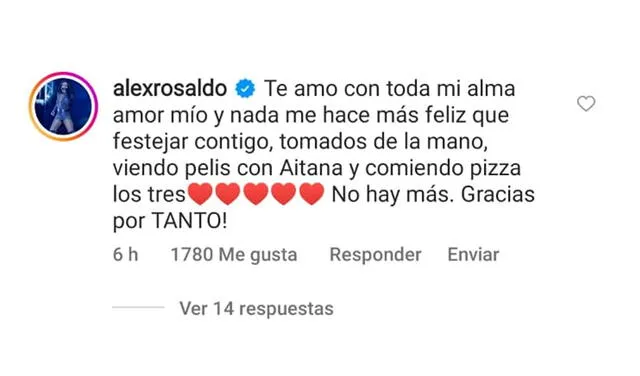 11.9.2022 | Comentario de Alessandra Rosaldo a las palabras de Eugenio Derbez. Foto: captura Instagram