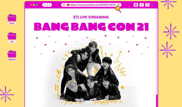 BTS: datos clave sobre su maratón de conciertos BANG BANG CON 21. Foto: composición/BIGHIT Music