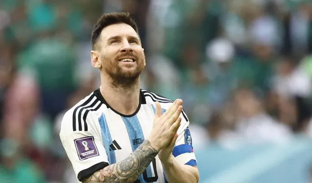 Lionel Messi anotó el único gol de Argentina ante Arabia Saudita. Foto: EFE