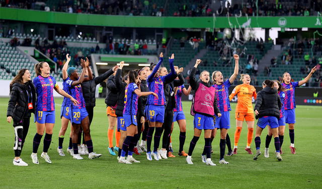 Barcelona se deshace del Wolfsburgo y es finalista de la Champions Femenina