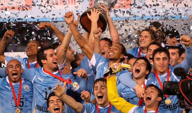 Uruguay obtuvo su título continental número 15 en la Copa América 2011. Foto: EFE