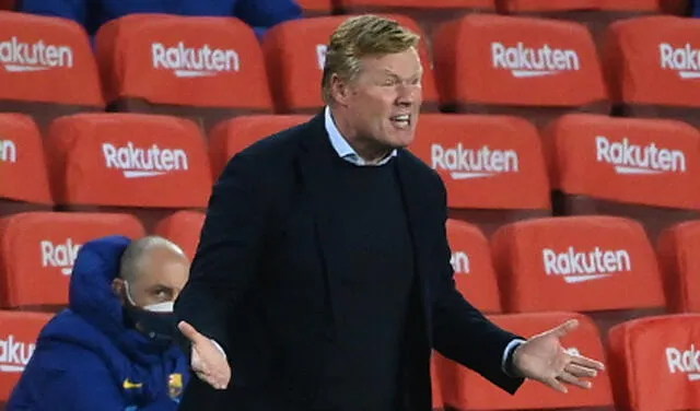 Ronald Koeman asumió el cargo de entrenador del Barcelona en agosto del 2020. Foto: AFP