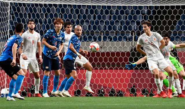 Japón fue derrotado por España en la semifinal del fútbol de Tokio 2020. Foto: AFP