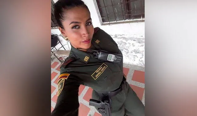 Andrea Cortés, primera mujer trans en las filas de la Policía de Colombia