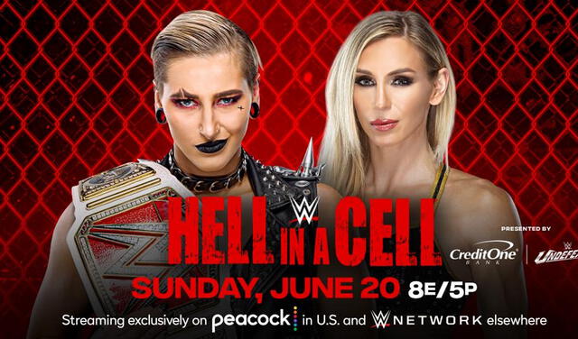 Rhea Ripley se medirá con Charlotte Flair en Hell in a Cell. Foto: WWE