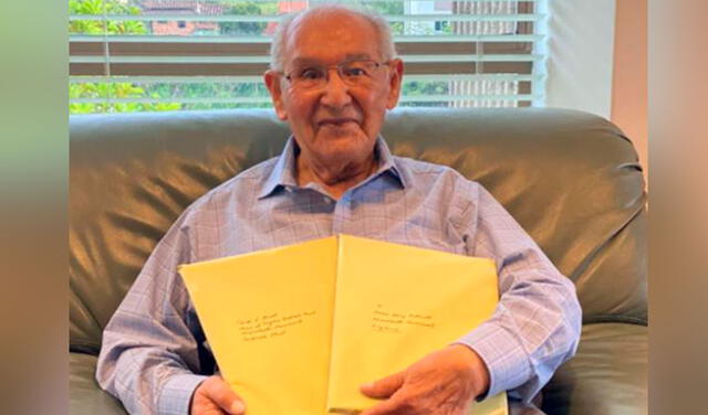 Bisabuelo de 104 años presentó su tesis doctoral a universidad de Inglaterra [VIDEO]