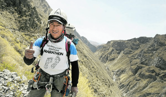 Cacya Cárdenas participó en el rescate del cuerpo de Ciro Castillo Rojas, perdido en el Cañón del Colca en 2011. Foto: La República