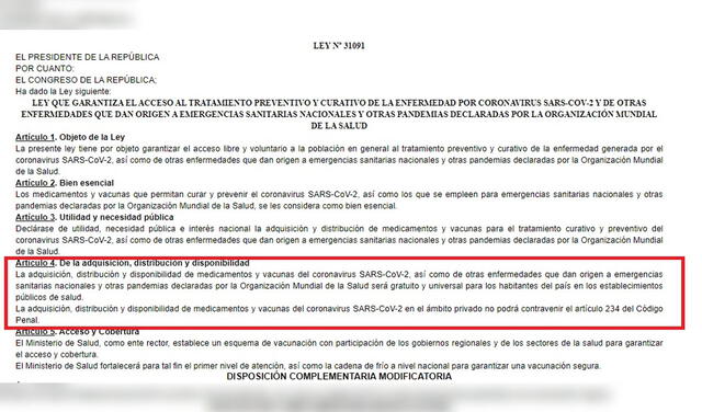 Ley 31091. Foto: El Peruano