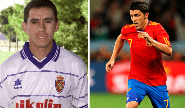 Miguel Rebosio y David Villa jugaron juntos en el Real Zaragoza