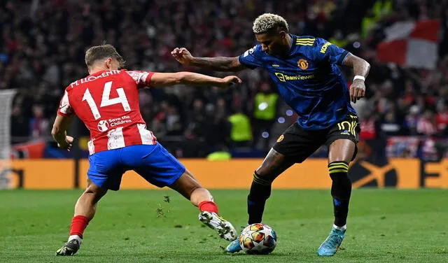 Manchester United recibirá al Atlético Madrid el 15 de marzo en Old Trafford. Foto: AFP