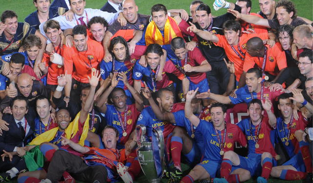 Barcelona de Guardiola campeón de la Champions League en 2009. Foto: AFP