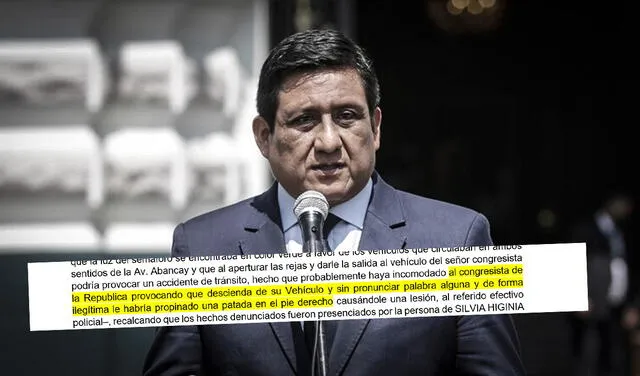 Héctor Ventura, legislador de Fuerza Popular, denunciado por agredir a un policía. (Foto: La República)