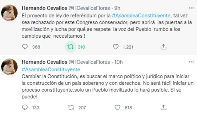 El exministro de Salud, Hernando Cevallos, se pronunció a través en sus redes sociales.