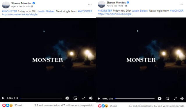Shawn Mendes y Justin Bieber anuncian el estreno de su canción “Monster”