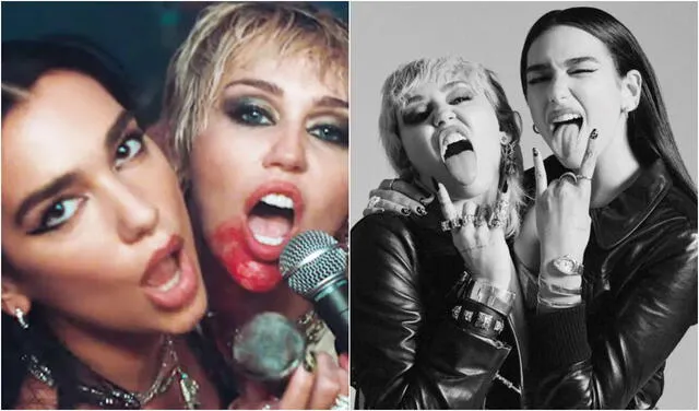 Dua Lipa y Miley Cirus han logrado posicionar más de un hit en su carrera. Foto: composición LR / Himnode / Billboard