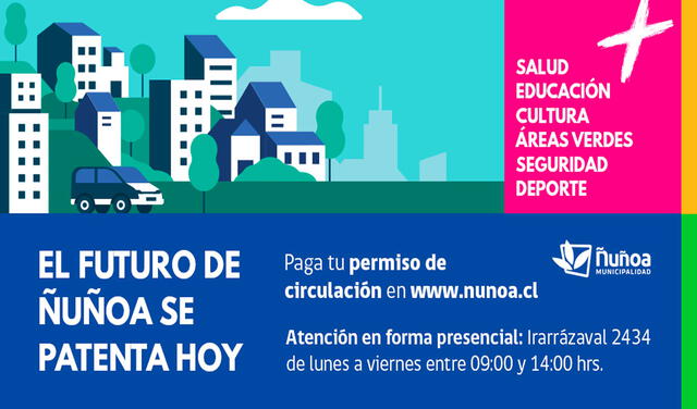 El permiso de circulación se puede solicitar en las páginas web de las municipalidades. Foto: MuniNunoa/Twitter