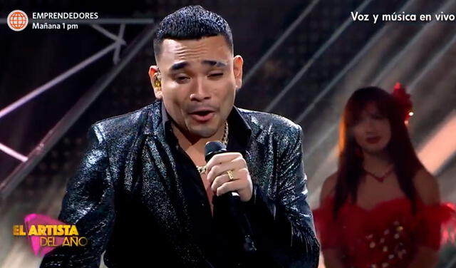 Josimar interpretó una canción de José José en la final de El artista del año. Foto: captura América TV