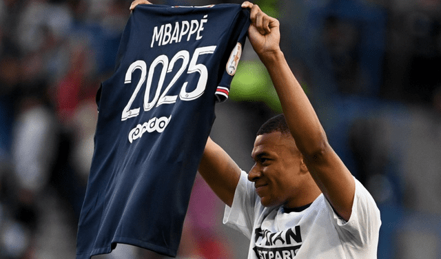 Kylian Mbappé firma con PSG hasta 2025. Foto: AFP