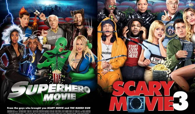 "Superheroe Movie" y "Scary Movie 3"