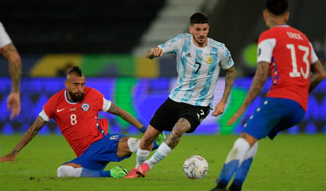 Arturo Vidal fue figura en el empate de Chile frente a Argentina por la Copa América 2021