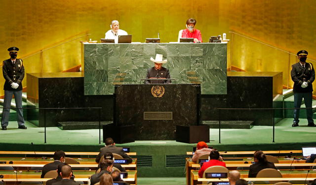 Pedro Castillo en la ONU. Foto: Presidencia