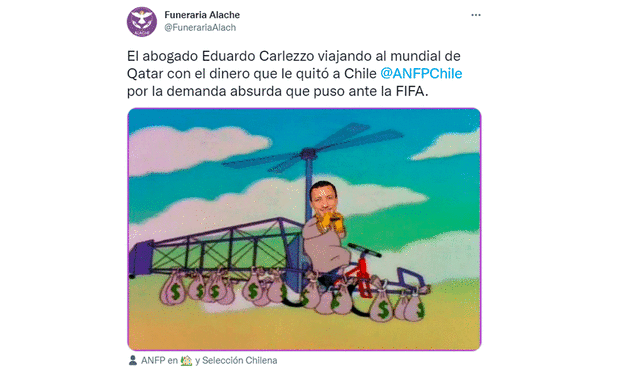 Memes de Chile tras quedar fuera del Mundial. Foto: captura de Twitter