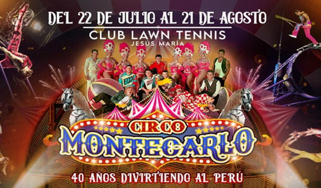 Circo de Montecarlo retorna a la capital. Foto: Nteve