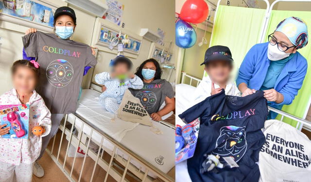 Coldplay dona regalos para menores hospitalizados del Instituto de Salud del Niño
