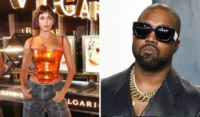 Irina Shayk declara por primera vez con respecto a su situación sentimental con Kanye West. Foto: composición/Instagram/Irina Shayk/AP