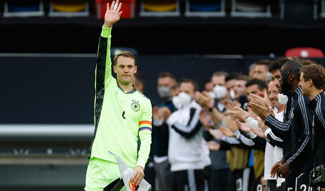 Hace unos días, Neuer cumplió 100 partidos con la selección alemana. Foto: AFP