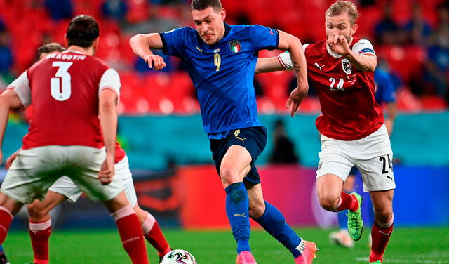 Italia venció en tiempo extra a Austria por los octavos de la Euro 2021. Foto: EFE