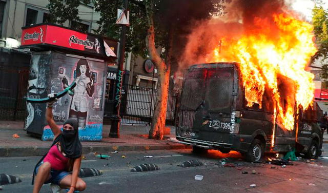 Protestas en Chile contra el abuso policial deja 45 personas detenidas