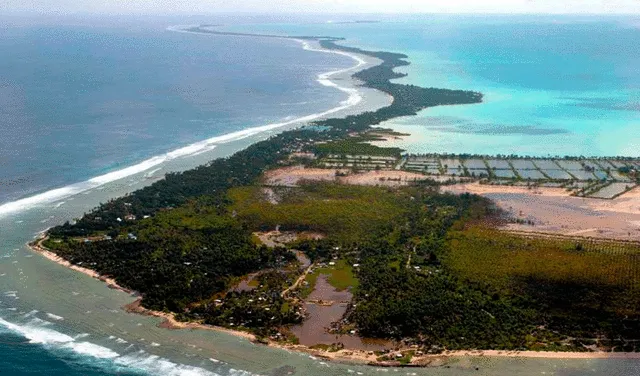 Kiribati es una de las primeras naciones del mundo en celebrar el Año Nuevo. Foto: EFE